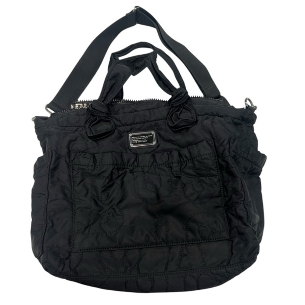 Marc Jacobs Black Quilted Nylon Tote Bag